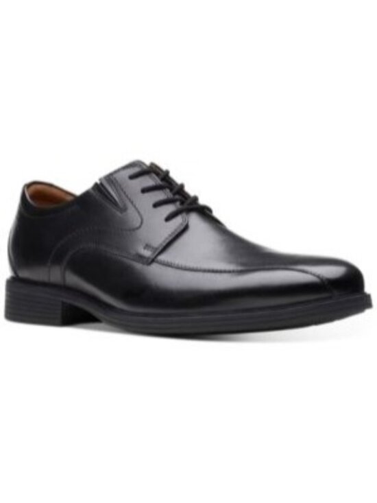 Clarks® Men’s Whiddon Pace Leather Oxford Shoes Black Size 12 NEW